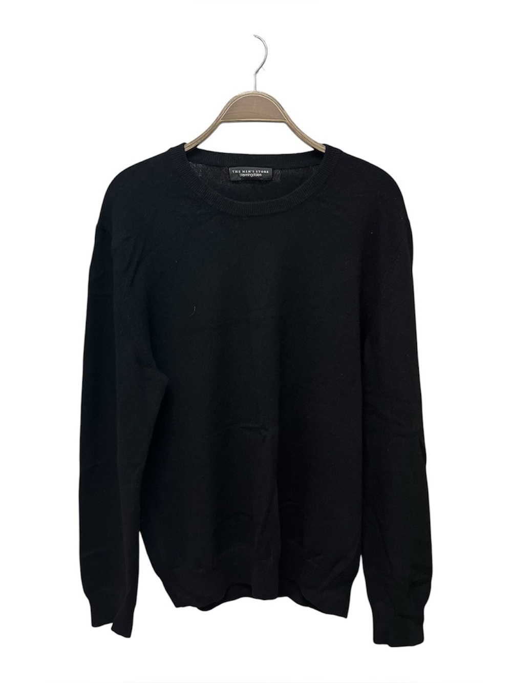 Bloomingdale’s Black Crewneck Cashmere Sweater